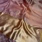 ORAGANZA RANGKAT SAREE WITH EMBROIDERED BLOUSE EMBELLISHED WITH THREAD WORK