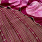 MAGENTA COLOUR PURE TUSSAR SILK SAREE EMBELLISHED WITH MIRROR FOIL WORK & EMBROIDERED BLOUSE