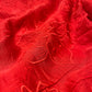 RED COLOUR, MUL CHANDERI RESHAM EMBROIDERED SAREE & SCALLOP BORDER BY SIDDHAIKA - Kothari Sons