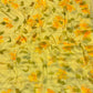 YELLOW HAND-PAINTED CHIFFON SAREE WITHOUT BLOUSE (DELIVERY IN 25 DAYS)