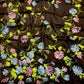 BLACK HAND-PAINTED CHIFFON SAREE WITHOUT BLOUSE( DELIVERY IN 25 DAYS )