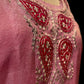 PINK COLOUR TISSUE EMBROIDERED SHARARA SUIT EMBELLISHED WITH PATCH KASAB WORK