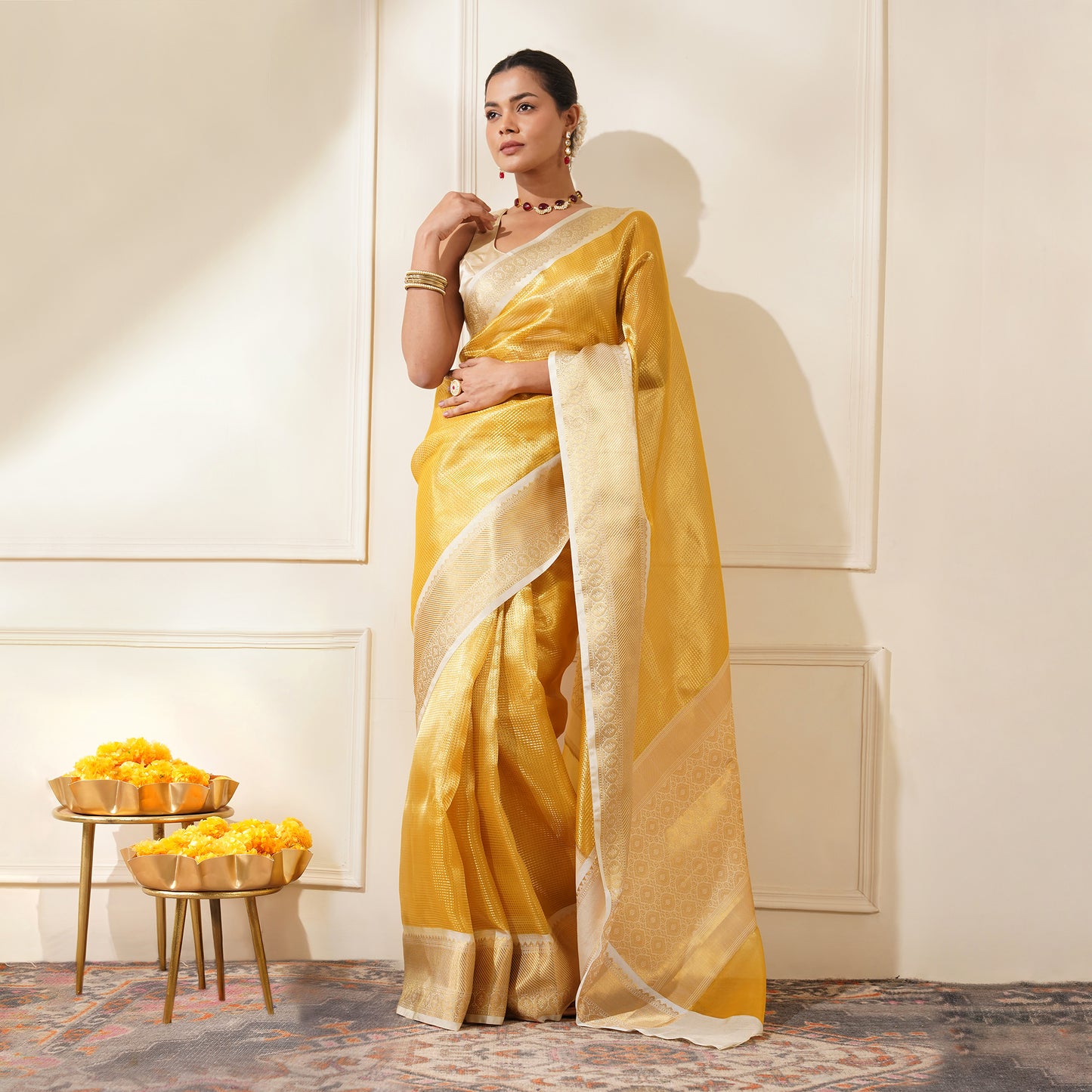 GOLDEN TISSUE SAREE