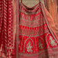 ( DELIVERY IN 20 DAYS) RED COLOR SILK EMBROIDERED LEHENGA WITH GHARCHOLA DUPATTA EMBELLISHED WITH ZARI & SEQUINS WORK