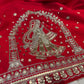 ( DELIVERY IN 20 DAYS) RED COLOR SILK EMBROIDERED LEHENGA WITH GHARCHOLA DUPATTA EMBELLISHED WITH ZARI & SEQUINS WORK