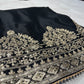 BLACK COLOR CHINON READYMADE SUIT EMBELLISHED WITH KASAB AND SEQUINS WORK