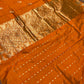 ORANGE COLOUR PURE KATAN SILK SAREE EMBELLISHED WITH ZARI WEAVES