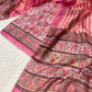 PINK COLOUR CHANDERI SILK PRINTED UNSTITCHED SUIT