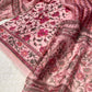 PINK COLOUR CHANDERI SILK PRINTED UNSTITCHED SUIT