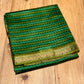 GREEN COLOUR SILK PRINTED SAREE WITH ZARI BORDER