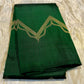 GREEN COLOR PURE KANJIVARAM SILK SAREE EMBELLISHED WITH ZARI WEAVES