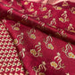 MAROON COLOUR PURE MUNGA SILK PRINTED SAREE