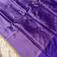 PURPLE COLOUR PURE BANARASI SILK ZIG-ZAG PATTERN SAREE EMBELLISHED WITH ZARI WEAVES