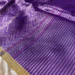 PURPLE COLOUR PURE BANARASI SILK ZIG-ZAG PATTERN SAREE EMBELLISHED WITH ZARI WEAVES