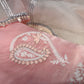 PINK COLOUR PURE ORGANZA HAND EMBROIDERED UNSTITCHED SUIT EMBELLISHED WITH PEARL & RESHAM SHADOW EMBROIDERY