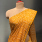 MUSTARD COLOUR MODAL SILK ZIG ZAG PATTERN SAREE