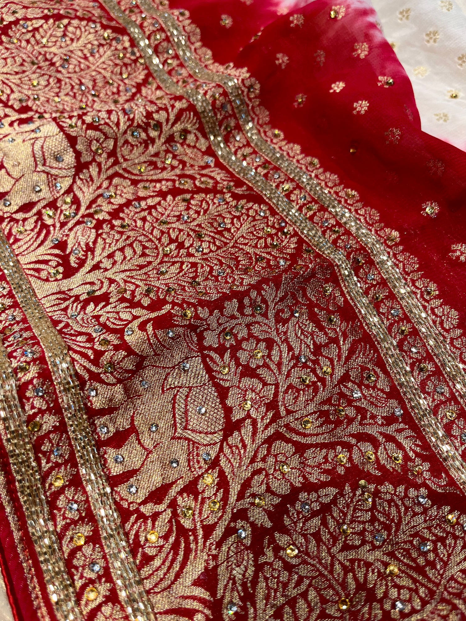 Embroidered saree