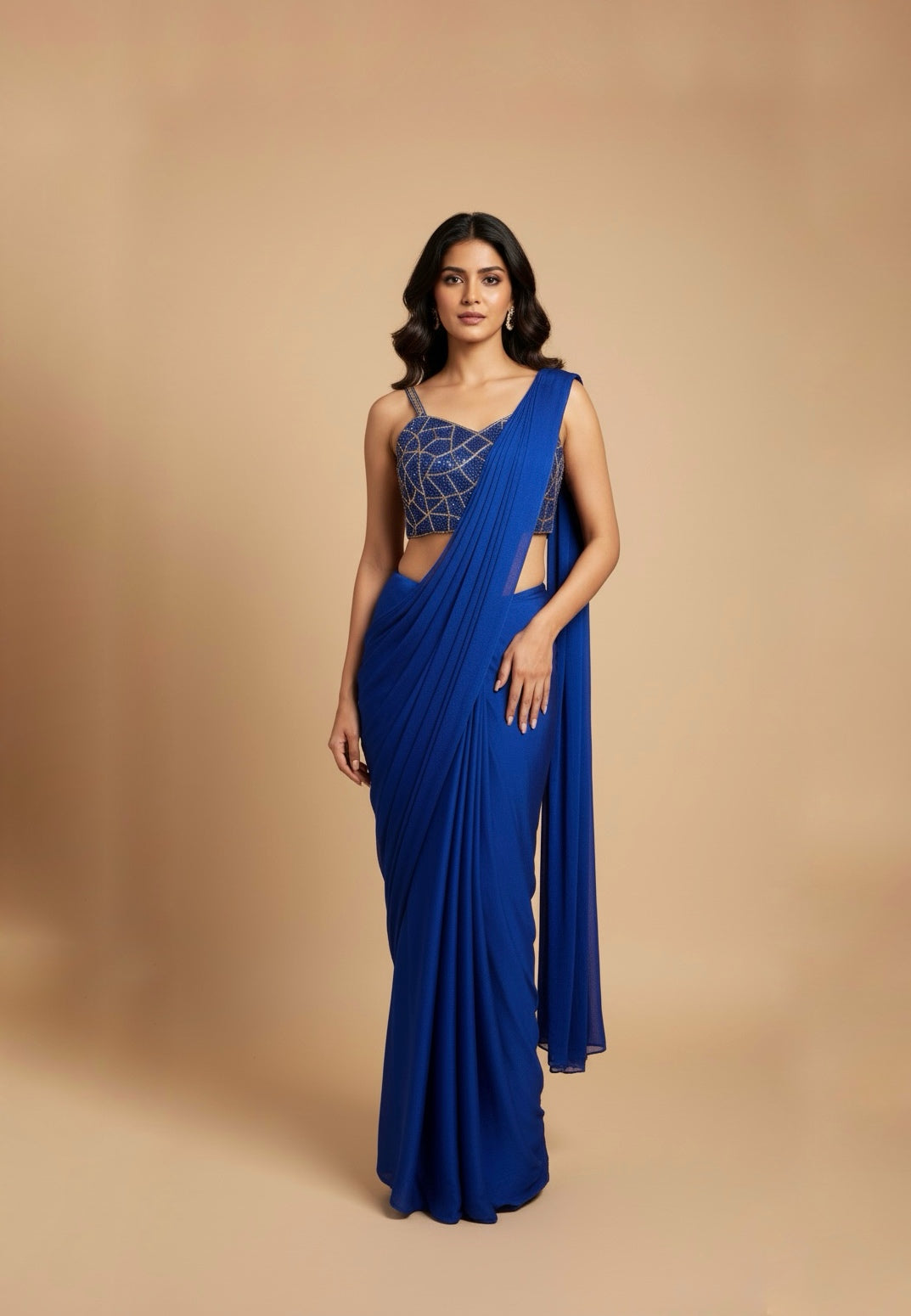 Embroidered saree