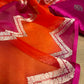 HOT PINK COLOUR PURE SILK UNSTITCHED SUIT WITH ORGANZA DUPATTA EMBELLISHED WITH ZARI WEAVES