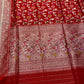 RED COLOUR PURE BANARASI HANDLOOM SILK SAREE EMBELLISHED WITH ZARI WEAVES - Kothari Sons