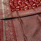 RED COLOUR PURE BANARASI HANDLOOM SILK SAREE EMBELLISHED WITH ZARI WEAVES - Kothari Sons