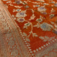 ORANGE COLOUR PURE BANARASI HANDLOOM SILK SAREE EMBELLISHED WITH ZARI WEAVES - Kothari Sons