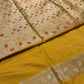 MUSTARD COLOUR PURE BANARASI HANDLOOM SILK SAREE EMBELLISHED WITH ZARI WEAVES - Kothari Sons