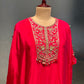 PINK COLOUR CREPE SILK DHOTI STYLE SKIRT & KAFTAN KURTA