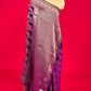 VIOLET PURPLE COLOUR SATIN SILK BANARASI SAREE EMBELLISHED WITH ZARI WEAVES