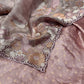 ( DELIVERY IN 25 DAYS ) MAUVE COLOR CRUSHED TISSUES EMBROIDERED SAREE EMBELLISHED WITH CROSS STITCH EMBROIDERY