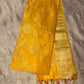 YELLOW COLOUR SILK DHARMAVARAM SAREE