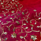 SHADED CHIIFFON GOTA PATTI WORK SAREE WITH UNSTITCHED BLOUAE - Kothari Sons