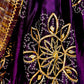 PURPLE COLOUR GAJJI SILK BANDHANI LEHENGA WITH UNSTITCHED BLOUSE EMBELLISHED WITH GOTA PATTI WORK - Kothari Sons