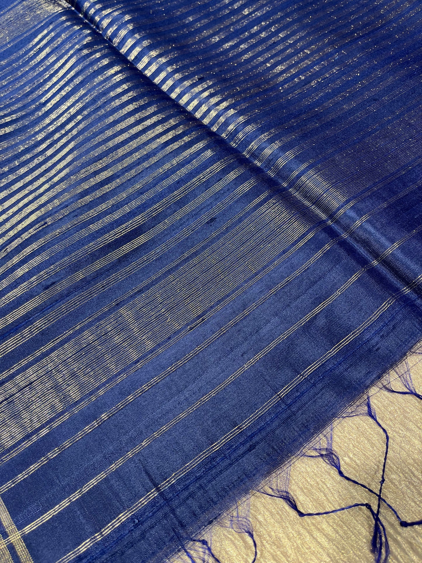 BLUE CLOUR SILK DHARMAVARAM SAREE