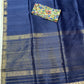 BLUE CLOUR SILK DHARMAVARAM SAREE