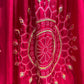 PINK COLOUR GAJJI SILK BANDHANI LEHENGA WITH UNSTITCHED BLOUSE EMBELLISHED WITH GOTA PATTI WORK - Kothari Sons