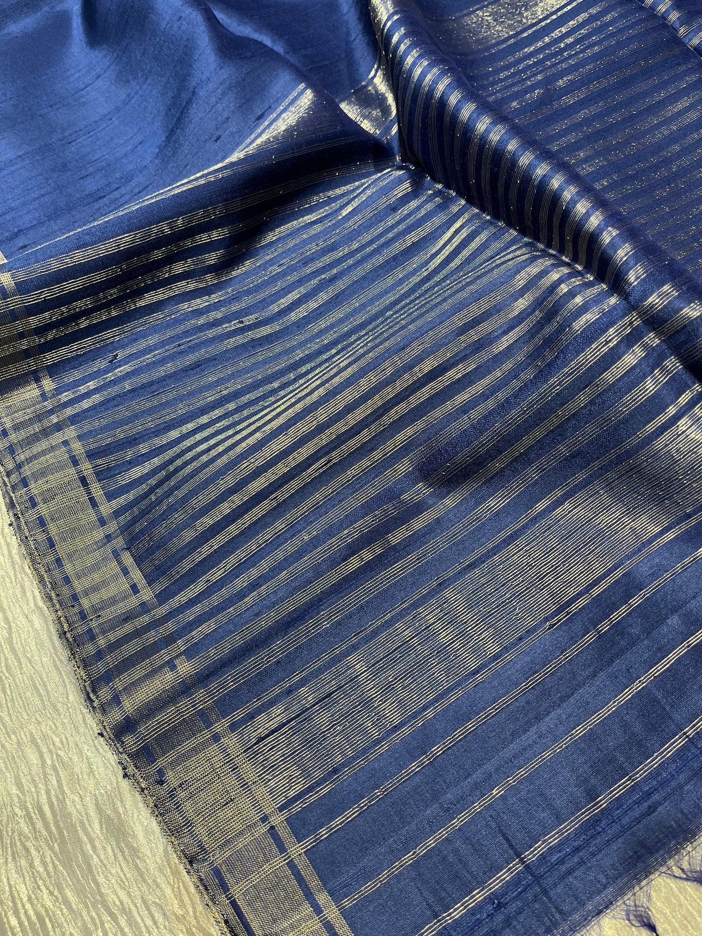 BLUE CLOUR SILK DHARMAVARAM SAREE