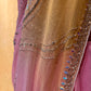 SHADED CHIFFON HAND EMBROIDERED SAREE EMBELLISHED WITH CUTDANA WORK