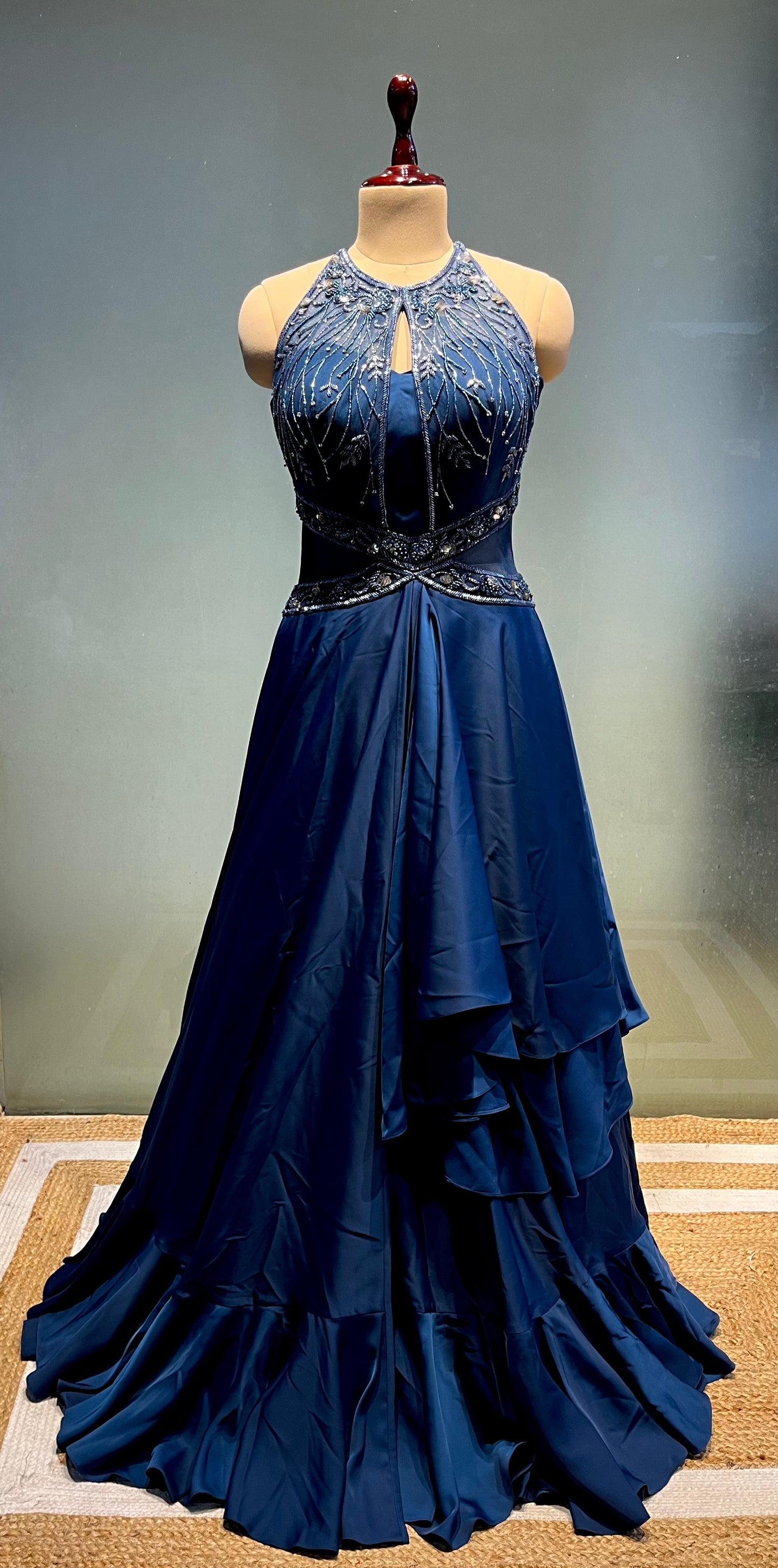 ROYAL BLUE COLOUR PARTY WEAR GOWN