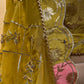 MULTI COLOUR BANARASI SILK LEHENGA WITH ORGANZA DUPATTA EMBELLISHED WITH GOTA PATTI WORK