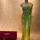 ( DELIVERY IN 25 DAYS ) SHADED CHIFFON HAND EMBROIDERED SAREE EMBELLISHED WITH AARI & SEQUINS WORK