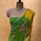 ( DELIVERY IN 25 DAYS ) SHADED CHIFFON HAND EMBROIDERED SAREE EMBELLISHED WITH AARI & SEQUINS WORK