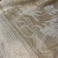 IVORY COLOUR GEORGETTE ZARI JACQUARD SAREE BY SIDDHAIKA