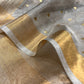 SILVER TISSUE SAREE WITH SEQUINS WEAVE & GOLDEN ZARI BORDER