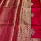 RANI PINK COLOUR PURE BANARASI SILK/CHINIYA SILK SAREE EMBELLISHED WITH ZARI WEAVES