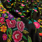 ELEGANT BLACK HAND PETIT POINT PASHMINA SHAWL LUXURIOUS & TIMELESS ( DELIVERY IN 60-70 DAYS )