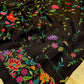 ELEGANT BLACK HAND PETIT POINT PASHMINA SHAWL LUXURIOUS & TIMELESS ( DELIVERY IN 60-70 DAYS )