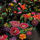 ELEGANT BLACK HAND PETIT POINT PASHMINA SHAWL LUXURIOUS & TIMELESS ( DELIVERY IN 60-70 DAYS )