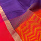 PURPLE COLOUR DHARMAVARAM SILK DHARMAVARAM SAREE WITH CONTRAST BLOUSE