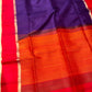 PURPLE COLOUR DHARMAVARAM SILK DHARMAVARAM SAREE WITH CONTRAST BLOUSE